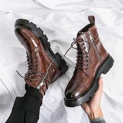 New Mid-top Round Head Chelsea Men's Boots