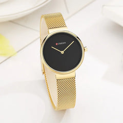 CURREN Brand Fashion Wristwatches Women Stainless Steel Band Women Dress Watches Women Quartz-Watch Relogio Feminino New