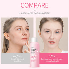 3Pcs Sakura Skin Care Set Hyaluronic Acid Moisturizing Toner Oil-Control Cleanser Nourishing Lotion Emulsion Smoothing Face Care