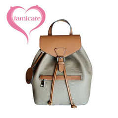 2024 Trend Women Fashion Backpack Female Korean Style Soft Cowhide Genuine Leather Shoulder Bag Lady Contrasting Color knapsack