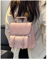 2024 Fashion Women Backpack High Quality Youth PU Leather Backpacks For Teenage Girls Female School Shoulder Bag Bagpack Mochila