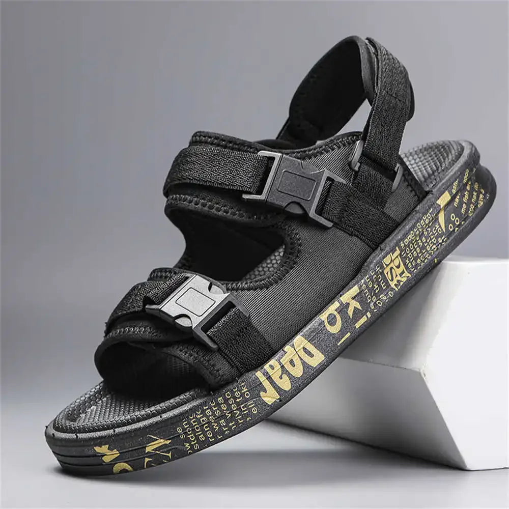 Black Size 43 Indoor Sandals Men's Sandals Slippers Men Run Shoes Sneakers Sports 2024g Shose Pretty Exercise Price