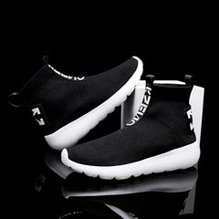 Socks Sneakers Men Knit Upper Breathable Sport Shoes Sock Boots Man Shoes High Top Running Shoes for Men Zapatillas De Deporte