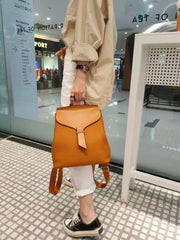 2024 Trend Women Fashion Backpack Female Korean Style Soft Cowhide Genuine Leather Shoulder Bag Lady Contrasting Color knapsack