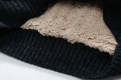 Men's Winter  Sweater Male Clothes Thick Fleece Casual Cardigan Knitted Sweater for Men Coat Warm 2021