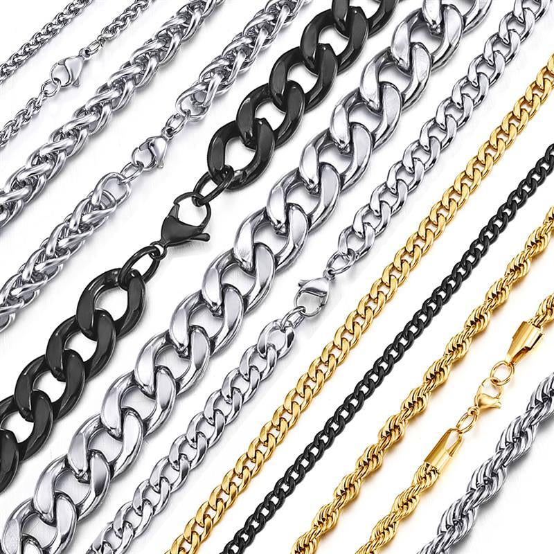 Stainless Steel Chain Necklace for Men & Women