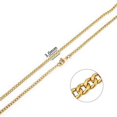 Stainless Steel Chain Necklace for Men & Women