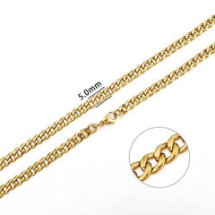 Stainless Steel Chain Necklace for Men & Women