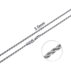 Stainless Steel Chain Necklace for Men & Women