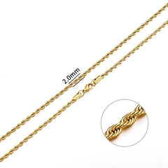 Stainless Steel Chain Necklace for Men & Women