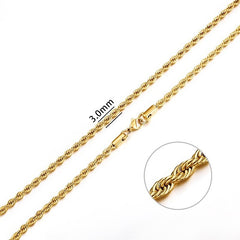 Stainless Steel Chain Necklace for Men & Women