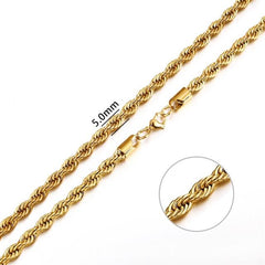 Stainless Steel Chain Necklace for Men & Women