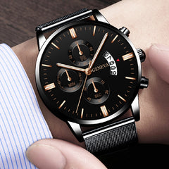 Fashion Mens Watches Luxury Men Stainless Steel