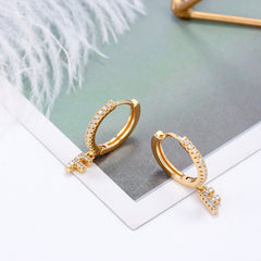 A-Z Letter Drop Dangle Earrings For Women