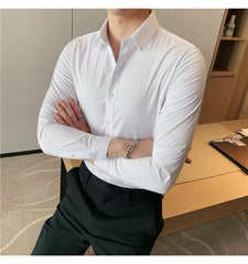 British Style Long Sleeve Shirt For Men