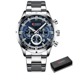 Top Brand Luxury Mens Watches Full Steel Waterproof