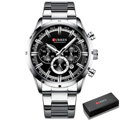 Top Brand Luxury Mens Watches Full Steel Waterproof