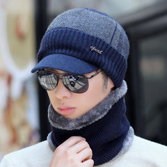 Women Wool Scarf Caps