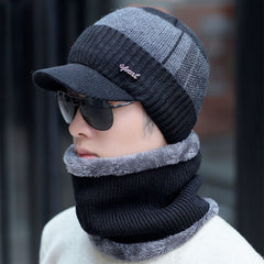 Women Wool Scarf Caps