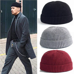 Fashion Hip Hop Knitted Men Skullcap