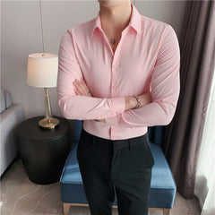 British Style Long Sleeve Shirt For Men