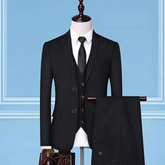 Men Blazers Jacket Pants Vest Trousers Dress Waistcoat