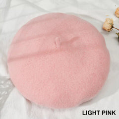 Warm Wool Beret Hat Cap