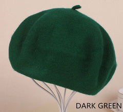 Warm Wool Beret Hat Cap