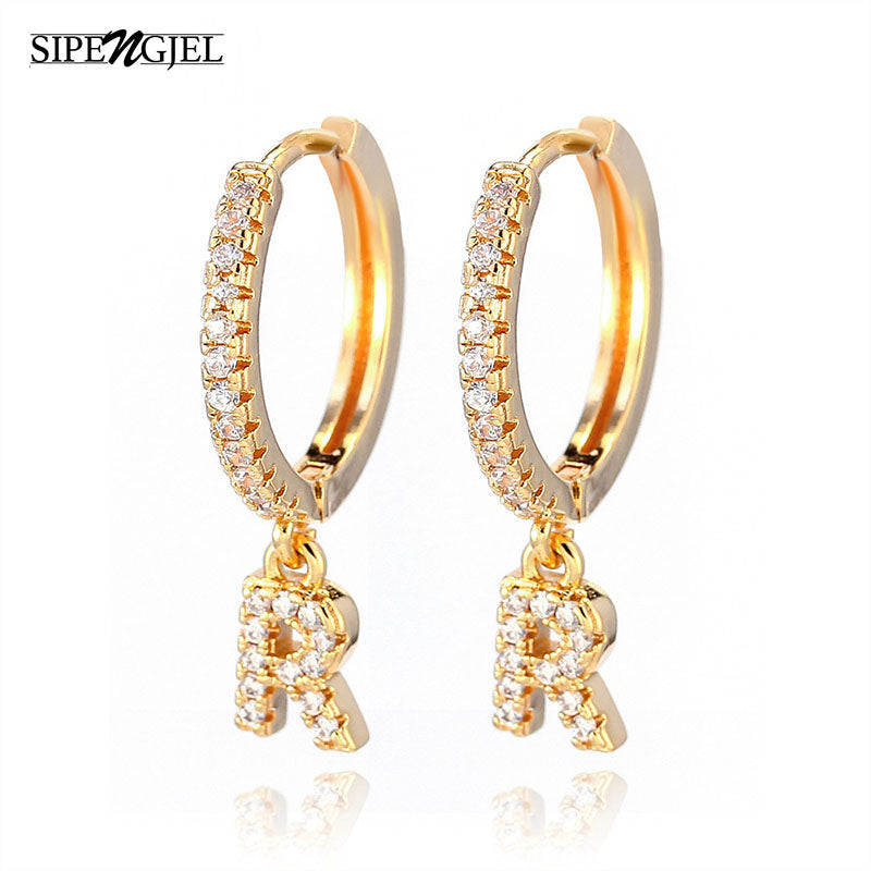 A-Z Letter Drop Dangle Earrings For Women