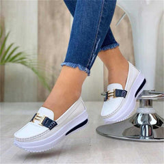 Women Flat White Vulcanize Shoes