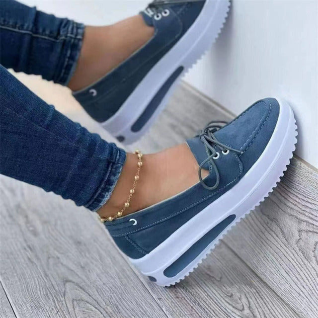 Women Flat White Vulcanize Shoes